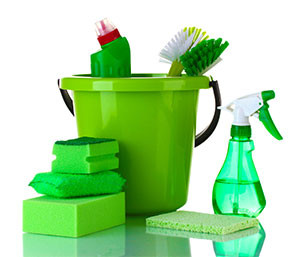 green cleaning supplies